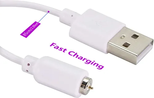 Vista 4 de Cables de carga magnéticos, cargador USB, cables de carga de repuesto, cable de alimentación CC, cable de carga de enchufe, paquete de 2