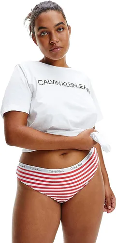 Vista 5 de Calvin Klein Tanga de algodón con logotipo para mujer, paquete múltiple, Multi