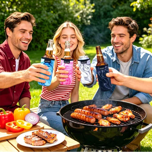 Vista 6 de Enfriador de latas de cerveza delgado de neopreno para garra blanca Turly mangas enfriadoras de cerveza bolsas para bebidas energéticas delgadas