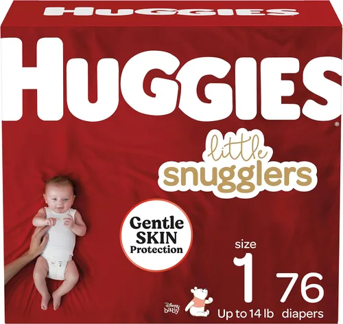 Vista 27 de Huggies Little Snugglers - Pañal para bebé, talla 1, 8 a 14 libras, 34717, 20