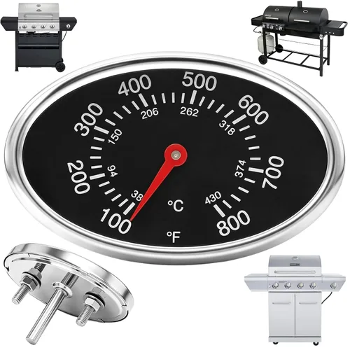 Vista 12 de Termómetro de Tapa de 4.6 cm G432-8L00-W1 para Reemplazo de Termómetro de Parrilla Charbroil Advantage & Tru-Infrared Performance 463625217 1.8