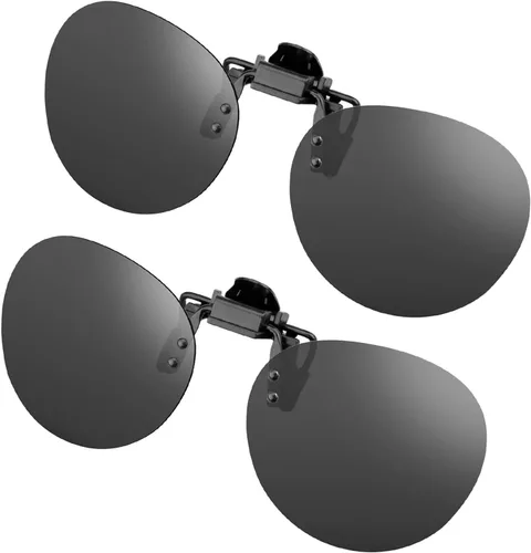 Vista 8 de Lentes de sol polarizados con clip abatibles sin montura para hombres y mujeres