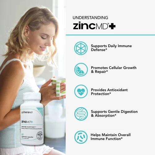 Vista 3 de Scimera - Paquete de zinc de apoyo inmunológico y saúco para aumentar la inmunidad (30 unidades, Scimune, 60 unidades de zincMD)
