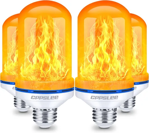 Vista 11 de CPPSLEE - Bombillas LED de llama mejoradas, bombillas parpadeantes de 4 modos, bombilla de llama de base E26 para decoraciones de Halloween al aire