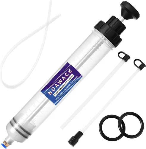 Vista 7 de Bomba Extractor de Líquido, Extractor Manual de Aceite para Autos, ATVs y Cortadoras de Césped - Bomba de Transferencia de Aceite con Mangueras