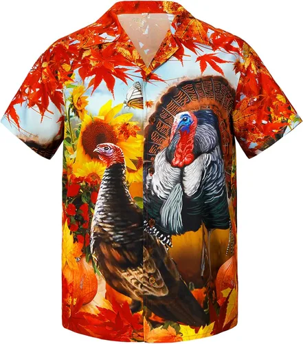 Vista 152 de Camisa hawaiana para hombre, con estampado floral, cómoda, con botones, casual, manga corta, ropa de playa para hombre