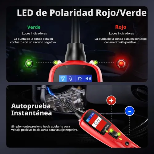 Vista 6 de Autel PowerScan - Probador de circuitos de coche de 12-24 V, sonda