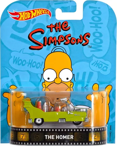 Vista 4 de Hot Wheels Entretenimiento retro fundido a troquel el vehículo Homer