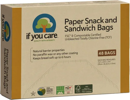 Vista 9 de If You Care Bolsas para sándwich, naturales, 48