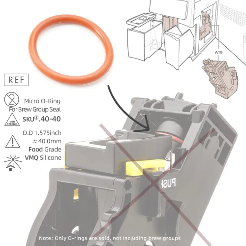 Vista 4 de Kit de reparación de juntas tóricas de silicona de grado alimenticio, para resolver problemas de agua caliente con pin de caldera, compatible