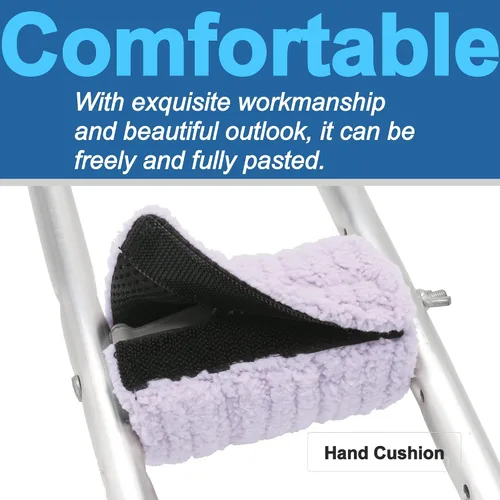 Vista 4 de Almohadillas para muletas – Acolchado para muleta de brazo – Funda de almohada universal acolchada para axilas con mango de antebrazo