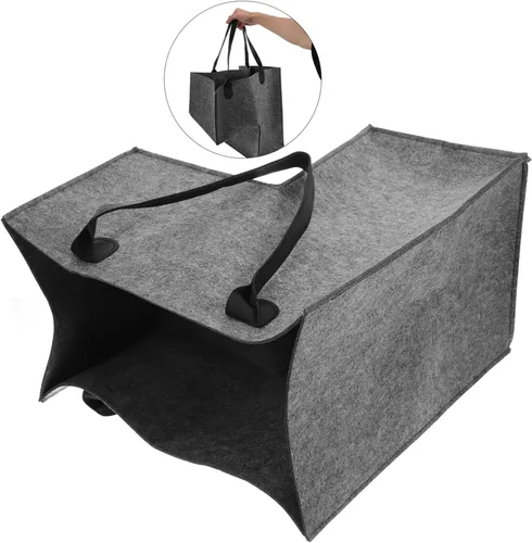 Vista 8 de CHILDWEET Cesta de lavandería de fieltro con forma y cesta de almacenamiento de juguetes, organizador para escaleras del hogar y cuarto de lavado