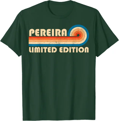 Vista 47 de PEREIRA - Camiseta vintage con apellido retro de los años 80 y 90, Negro