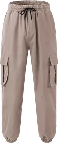 Vista 4 de Vickyleb Pantalones deportivos de forro polar para hombre, pantalones deportivos de entrenamiento para hombre, para gimnasio, con bolsillos