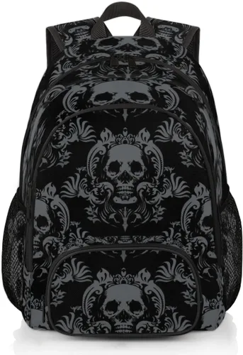 Vista 10 de Mochilas escolares para mujeres y hombres - Elegante mochila escolar universitaria - Mochilas de viaje resistentes al agua para niñas y niños, Azteca