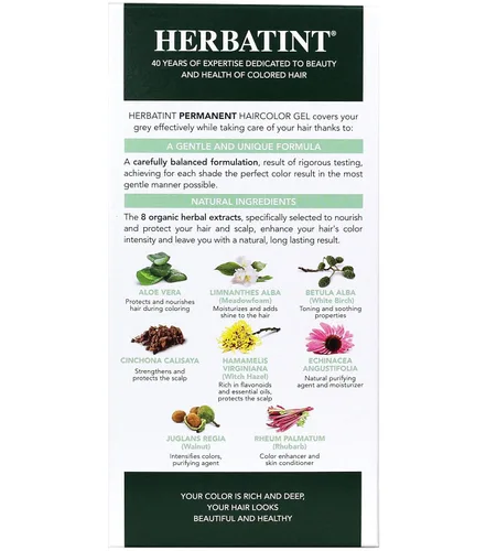 Vista 3 de Herbatint Gel permanente para teñir el cabello a base de hierbas 8N Rubio Claro - 4.6 fl oz