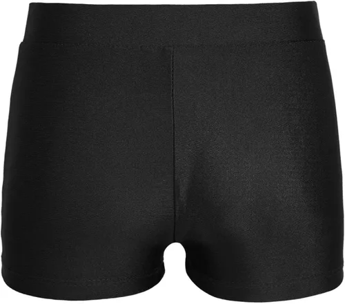 Vista 3 de Hedmy Pantalones cortos de gimnasia atléticos elásticos para niñas pequeñas