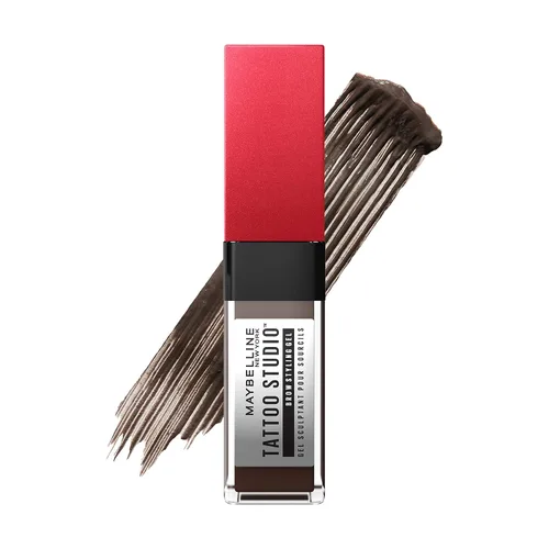 Vista 13 de Maybelline Tattoo Studio Gel de Estilo para Cejas, Maquillaje de Cejas Impermeable, Tinte para Cejas para un Uso de Hasta 36 Horas, Rubio, 1 Unidad