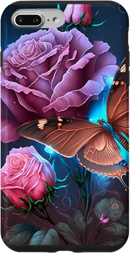 Vista 12 de Family Butterfly Rose Flower Firefly PC Case for iPhone 17