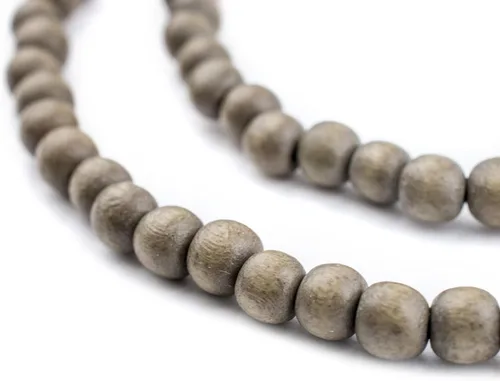 Vista 46 de TheBeadChest: cuentas de madera redondas naturales de 0.315 pulgadas, cuentas de madera sueltas espaciadoras para fabricar joyas, 4 tamaños