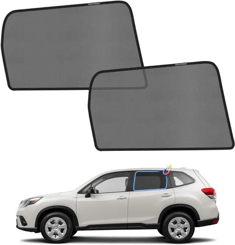 Vista 24 de KUST Persianas de ventana de automóvil para Toyota 4Runner 2011-2023, accesorios de malla transpirable, cubiertas magnéticas de malla transpirable