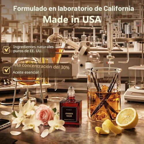 Vista 5 de PUREU Perfume de feromonas para mujer, perfumes de feromonas de larga duración, aceite ámbar y negro de vainilla, rollo en rollo de 0.34 onzas