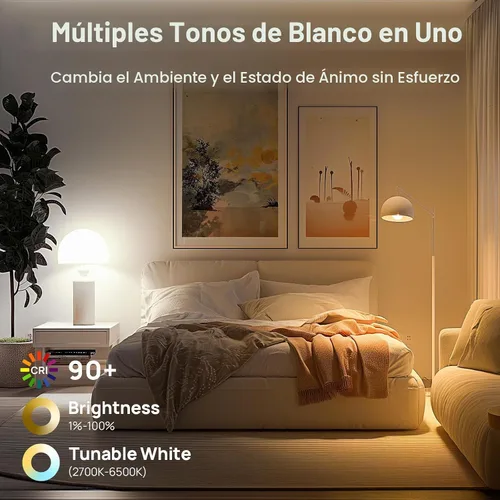 Vista 4 de Linkind Matter - Bombillas inteligentes, funcionan con Apple Home, Alexa, Google Home