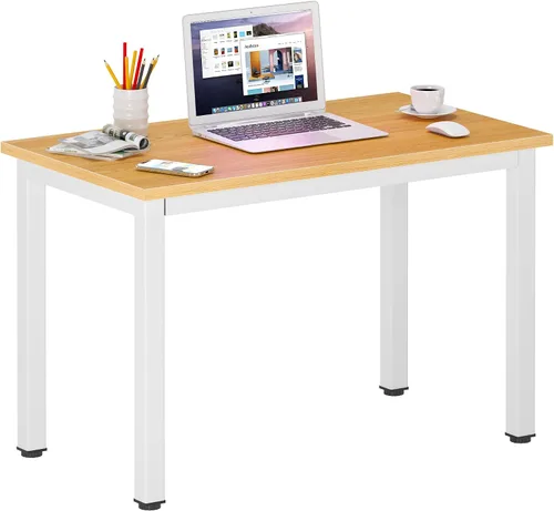Vista 25 de DlandHome - Escritorio pequeño para computadora de 31.5 pulgadas para oficina en casa, color negro
