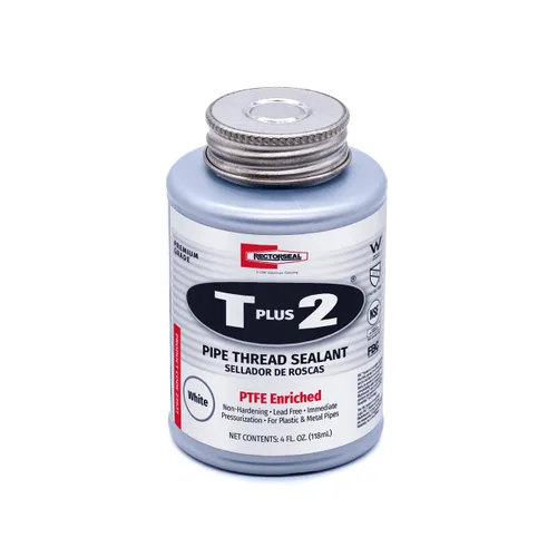 Vista 8 de RectorSeal T Plus 2 23710 Sellador para roscas de tuberías, no se endurece, fibras sintéticas, no contiene otros metales, enriquecido con PTFE
