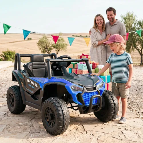 Vista 7 de Coche eléctrico de 12 V para niños, auto para niños pequeños con control Color azul