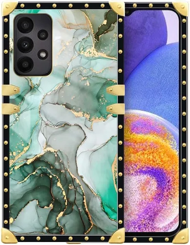 Vista 30 de Funda compatible con Samsung Galaxy A03S 4G, TPU suave de lujo y parte trasera de policarbonato duro para niñas y mujeres, funda protectora a prueba