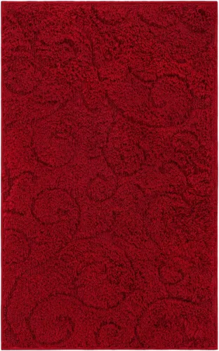 Vista 2 de Unique Loom Floral Shag Collection - Alfombra tallada (2 x 3 pies 1 pulgada, rectangular, rojo)
