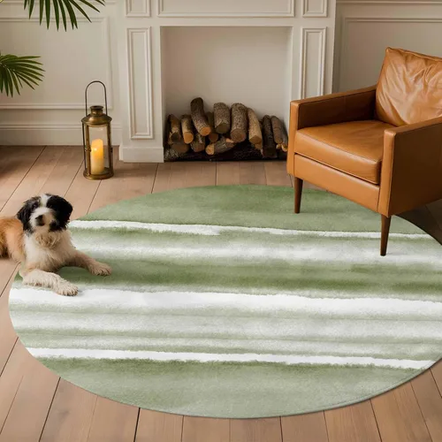 Vista 29 de 2x3 Area Rugs, Blue Stripes Non Slip Area Rugs for Living Room, Bedroom, Barhroom, Entryway, Watercolor Retro Ombre Abstract Tie Dye Art Soft