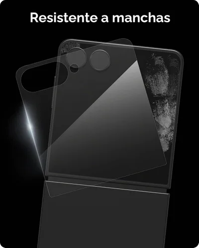 Vista 6 de ZAGG Glass+ - Protector de pantalla para Samsung Galaxy Z Flip7 (solo pantalla frontal), 3 veces más fuerte, resistente a los arañazos, resistente a