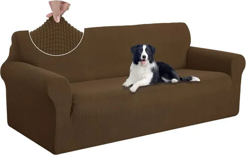 Vista 12 de U-NICE HOME Funda para sofá biplaza elástica, cubierta para sofá, funda para sillón, protector de muebles para sofá con 2 cojines, funda para sofá
