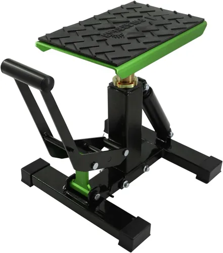 Vista 11 de POLARBEAR Soporte para Moto de Cross Ajustable Soporte de Gato Capacidad de 1200 Libras Soporte de Motor Elevación Vertical Fácil de Operar con Negro