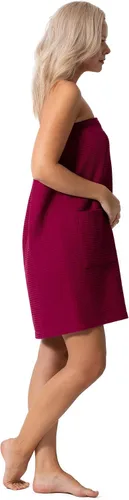 Vista 11 de Robe Direct Quick Dry, Lightweight Waffle Spa/Bath Wrap with Adjustable Closure & Elastic Top