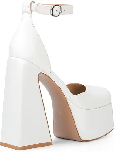 Vista 5 de ANN CREEK Women's Platform Chunky Heel for Women Square Toe Ankle Strap High Heels