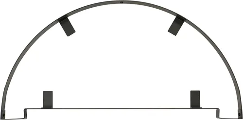 Vista 4 de Range Kleen Estante para ollas de pared con 2 estantes, color negro