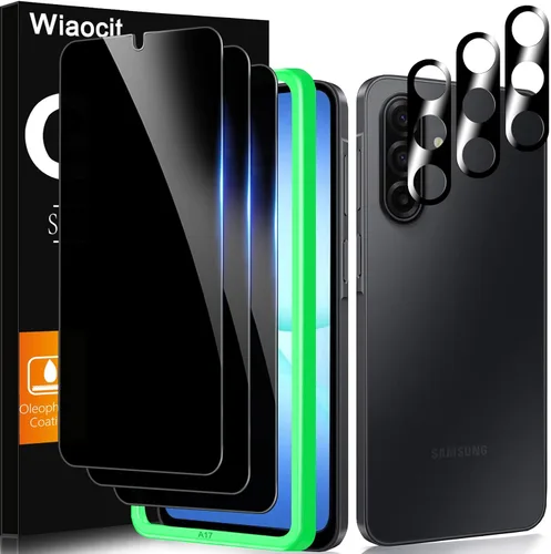 Vista 8 de Wiaocit Paquete de 3 protectores de pantalla de vidrio templado de dureza 9H y 3 protectores para lentes de cámara para Samsung Galaxy Z Fold 7