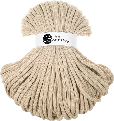 Vista 7 de Bobbiny - Cordón trenzado de macramé jumbo de 9 mm (color aloe), 108 yardas/330 pies