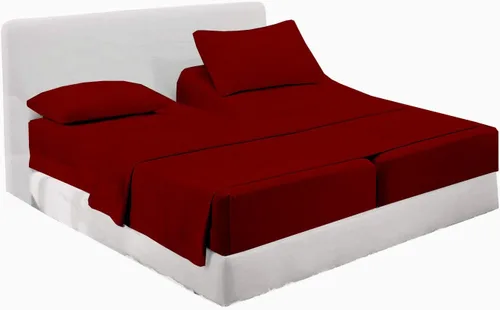 Vista 46 de Juego de sábanas premium de 4 piezas - Sábanas de cama de algodón tamaño individual - 100% algodón - 300 número de hilos - Sábana bajera ajustable