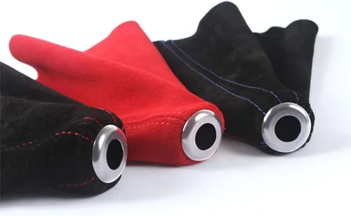 Vista 6 de BESULEN Cubierta de Funda de Palanca de Cambios para Coche, Cubierta de Gamuza de Cuero para Perilla de Cambios Cubierta Antipolvo, Reemplazo