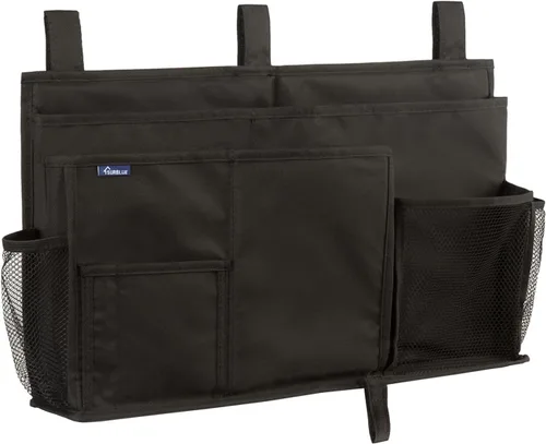 Vista 27 de Surblue Organizador de cama colgante para mesita de noche, bolsa de almacenamiento con bolsillo para literas y camas de hospital, habitaciones