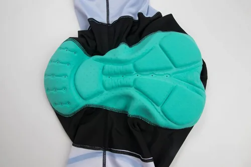 Vista 8 de CR - Conjunto de camiseta de ciclismo para hombre, con cremallera, bolsillo con cremallera, manga corta, kits de ciclismo, pantalones cortos