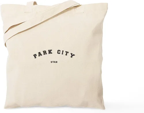 Vista 9 de CafePress Park City Utah Bolsa de esquí reutilizable de lona beige natural