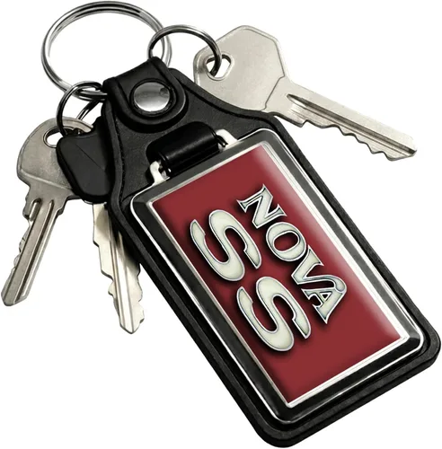 Vista 60 de Brotherhood Car Key Chain for Nova - Classic Models Keychain for Men and Blanco antiguo - Personalizado 1975