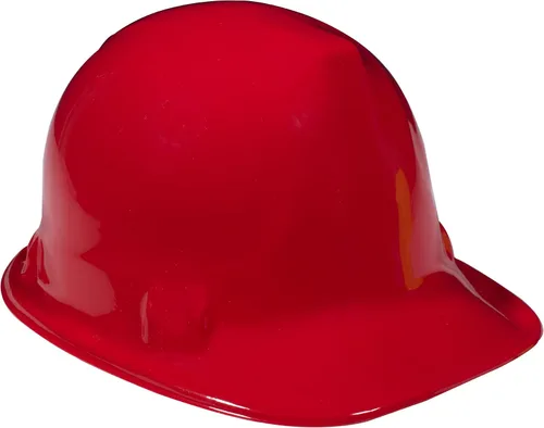 Vista 2 de Sombreros de construcción rojos - Paquete de 12