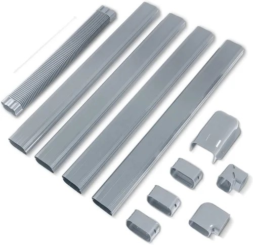 Vista 13 de LyPrem 3,0 m Mini juego de fundas para línea dividida 7,6 cm Kit de fundas de línea PVC para aire acondicionado mini dividido y central & Bomba