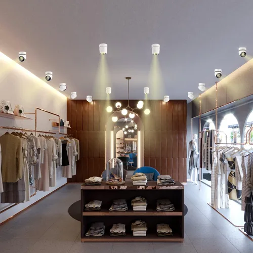 Vista 4 de Foco de techo LED de 12 W, luz direccional de rotación de 360°, 3000 K, blanco cálido, lámpara de pared para pasillo, galería, sala de estar/blanco